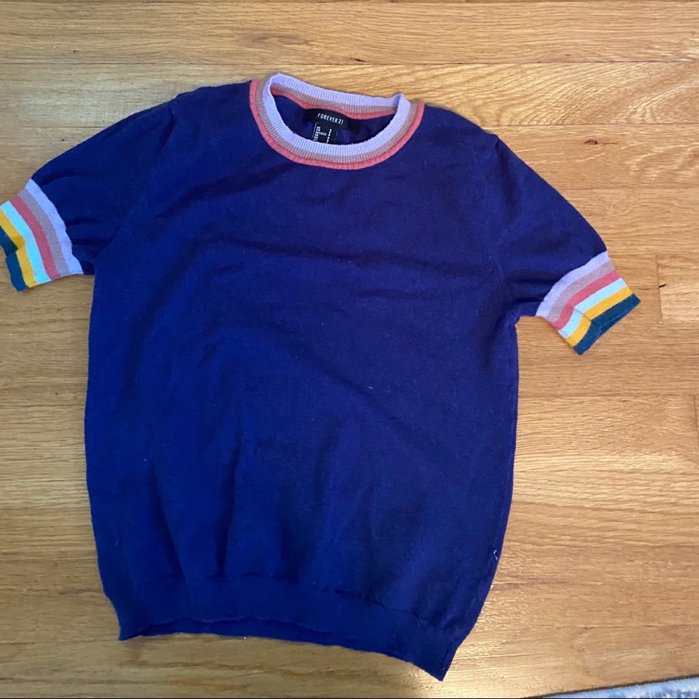 Navy short sleeve shirt